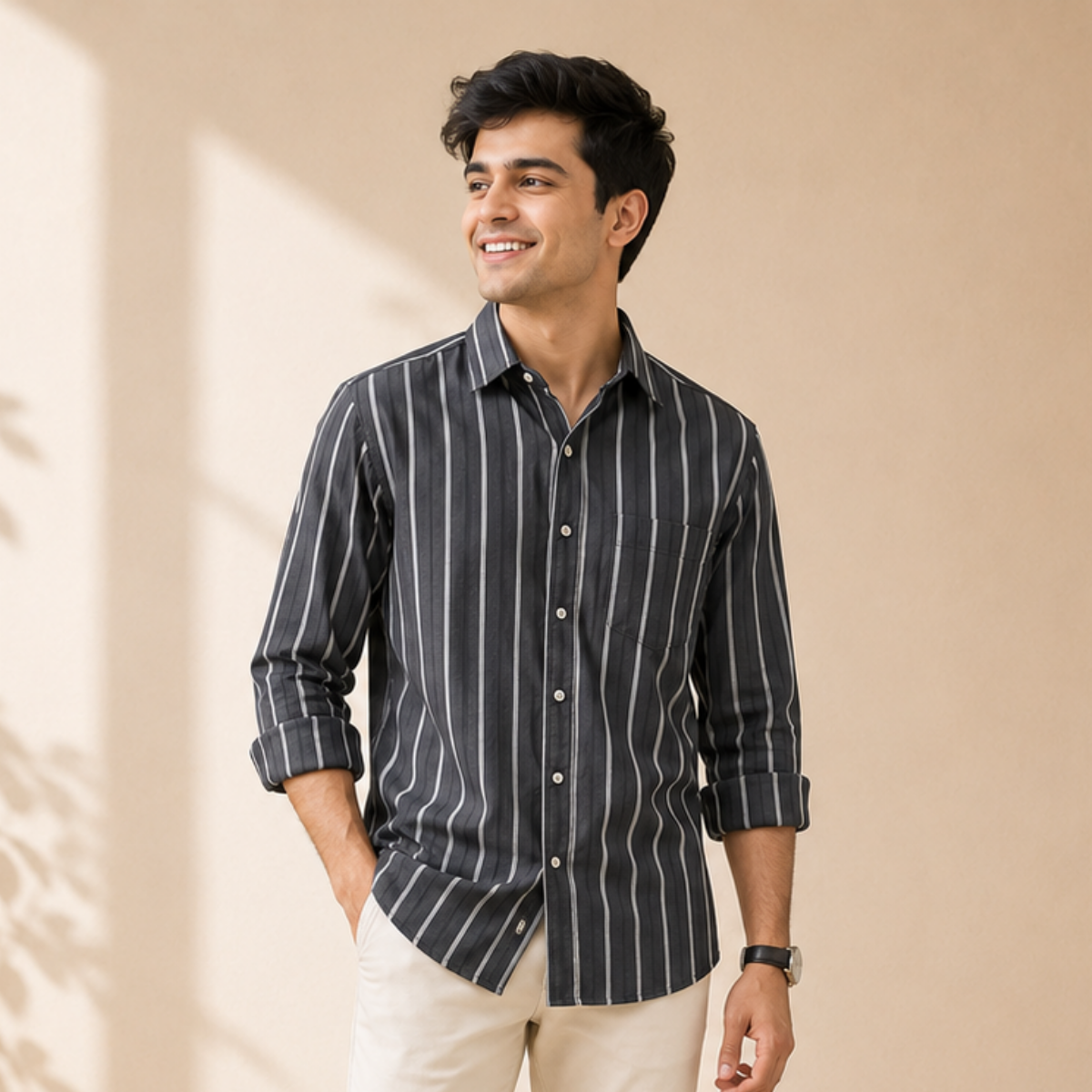 3 Men's Striped Shirt | S-8