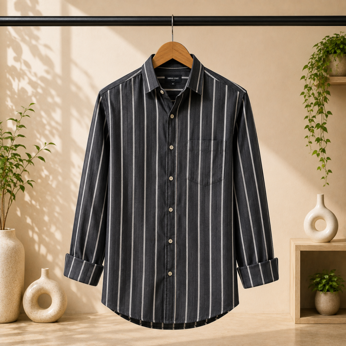 3 Men's Striped Shirt | S-8